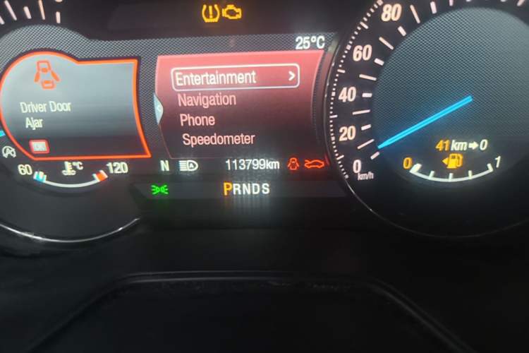 Used Ford Mondeo 2017 EcoBoost 180 Ultimate Model Odometer Close Up