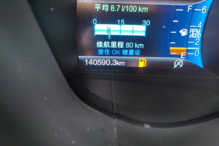 Used Ford Mondeo 2017 EcoBoost 200 Luxury Model Odometer Close Up