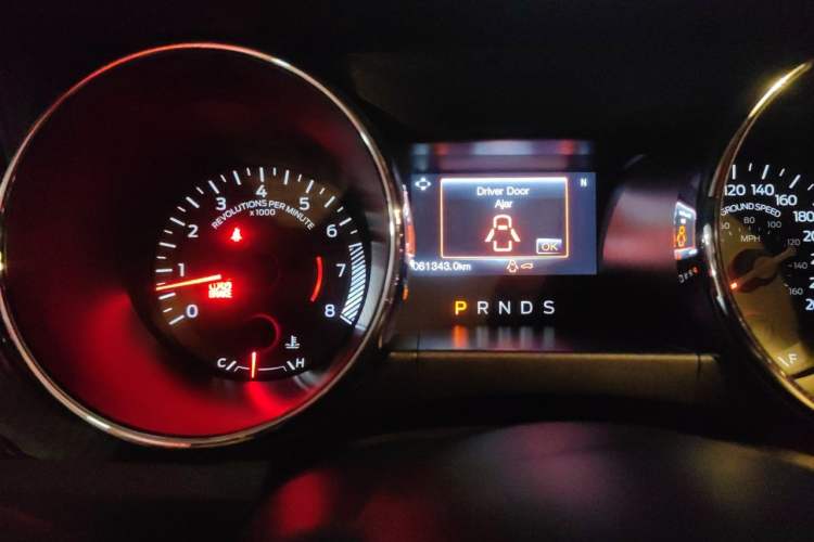 Used Ford Mustang 2015 2.3T 50th Anniversary Edition Odometer Close Up