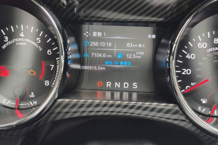 Used Ford Mustang 2016 2.3T Automatic Hardtop P-Version U.S. Specification Odometer Close Up