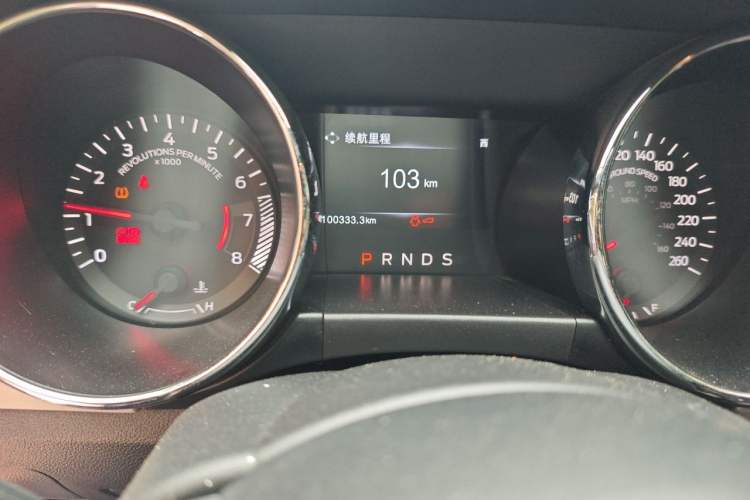 Used Ford Mustang 2017 2.3T Performance Edition Odometer Close Up