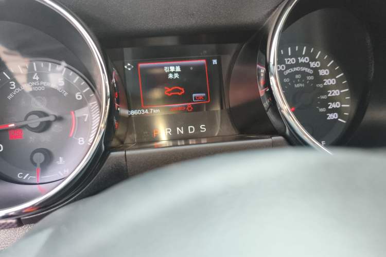 Used Ford Mustang 2017 2.3T P-Version U.S. Specification Odometer Close Up