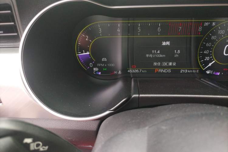 Used Ford Mustang 2018 2.3L EcoBoost Odometer Close Up