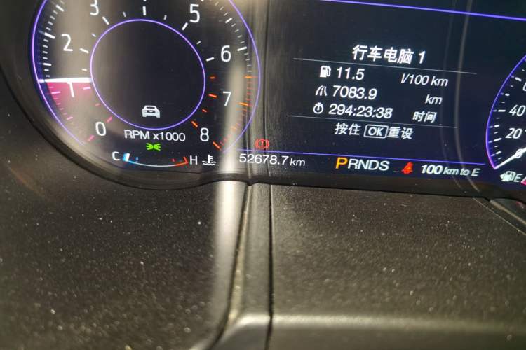 Used Ford Mustang 2018 2.3L EcoBoost Odometer Close Up