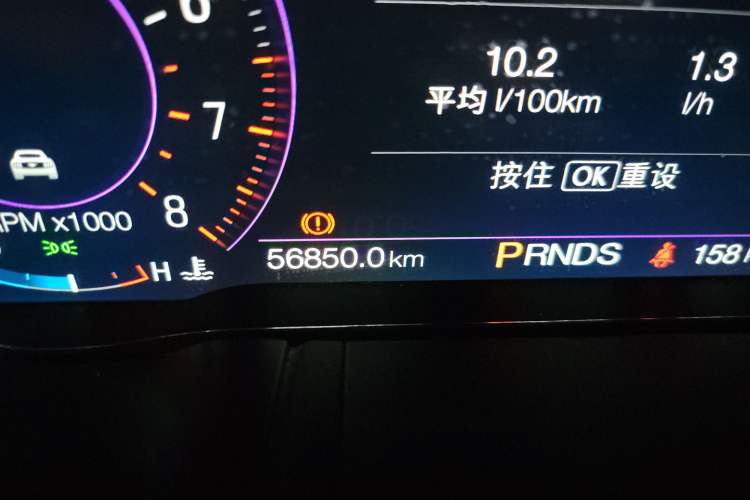 Used Ford Mustang 2018 2.3L EcoBoost Odometer Close Up