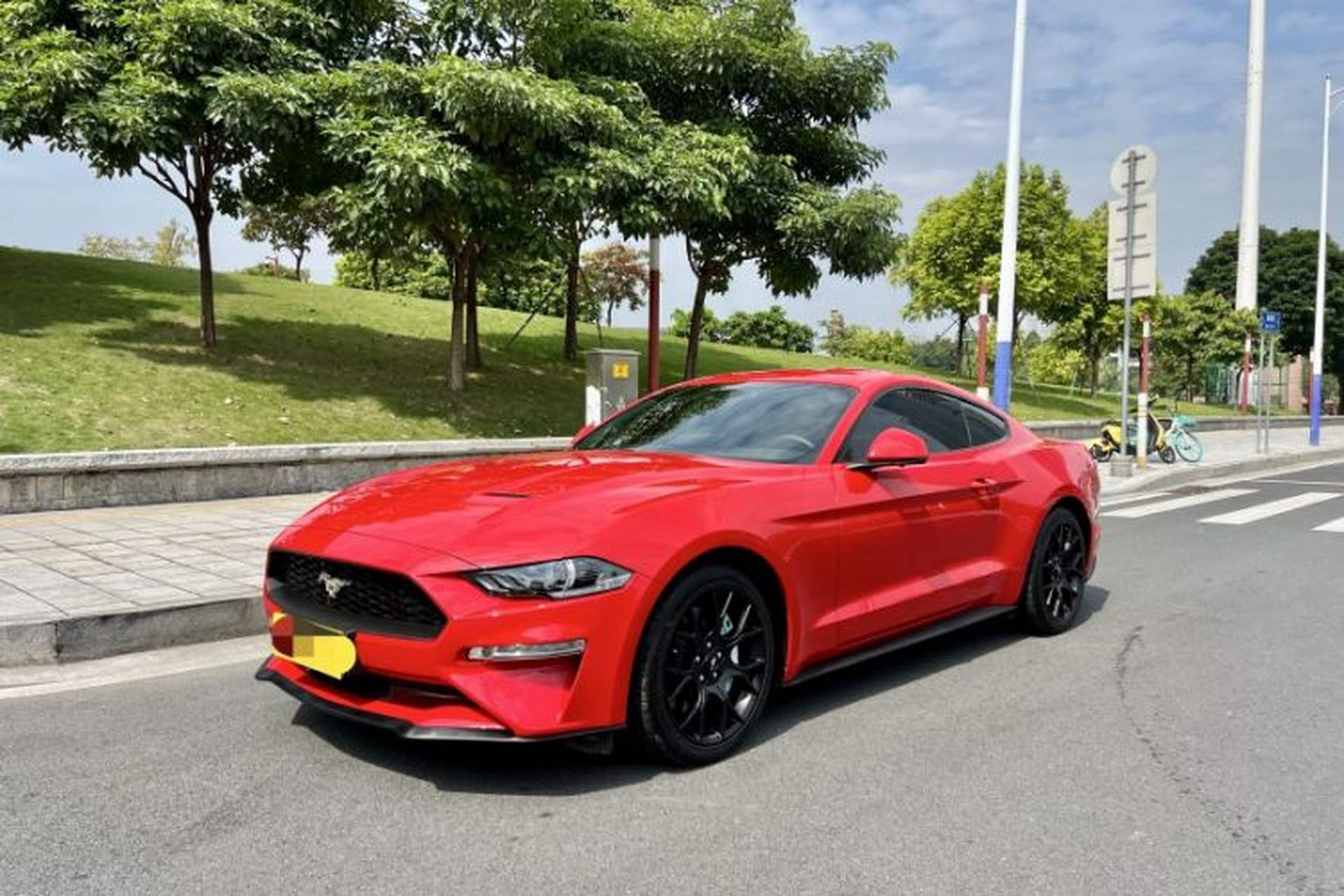 Used Ford Mustang 2018 2.3L EcoBoost Front Left 45 Deg