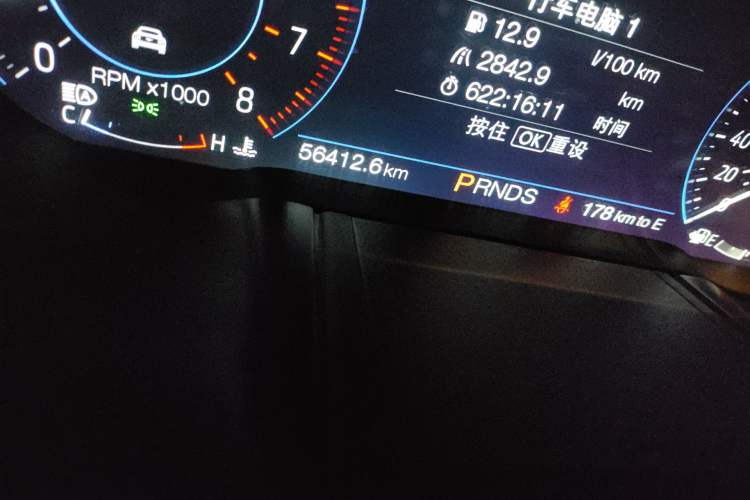 Used Ford Mustang 2018 2.3L EcoBoost Odometer Close Up