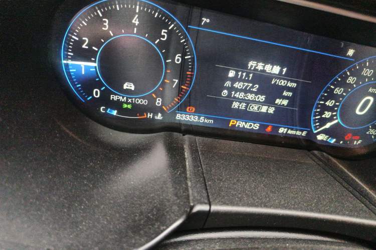 Used Ford Mustang 2018 2.3L EcoBoost Odometer Close Up