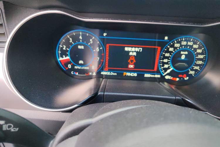 Used Ford Mustang 2018 2.3L EcoBoost Odometer Close Up