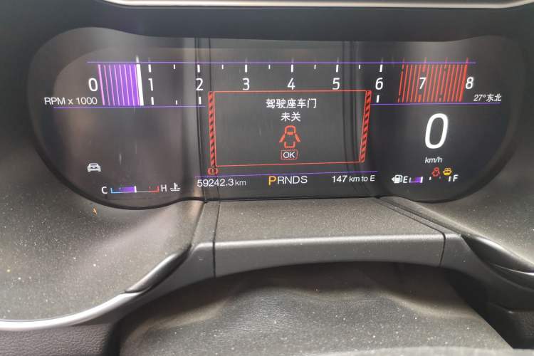 Used Ford Mustang 2018 2.3L EcoBoost Odometer Close Up