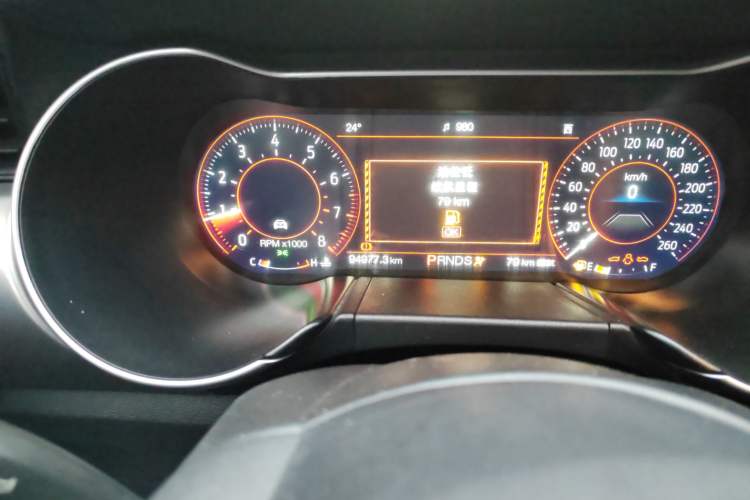 Used Ford Mustang 2019 2.3L EcoBoost Odometer Close Up