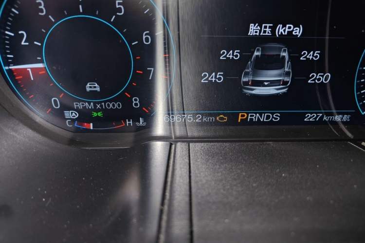 Used Ford Mustang 2019 2.3L EcoBoost Odometer Close Up