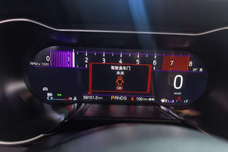 Used Ford Mustang 2019 2.3L EcoBoost Odometer Close Up