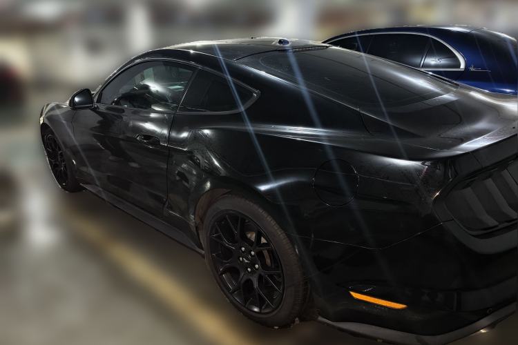Used Ford Mustang 2019 2.3L EcoBoost Dark Knight Sport Edition Rear Left 45 Deg