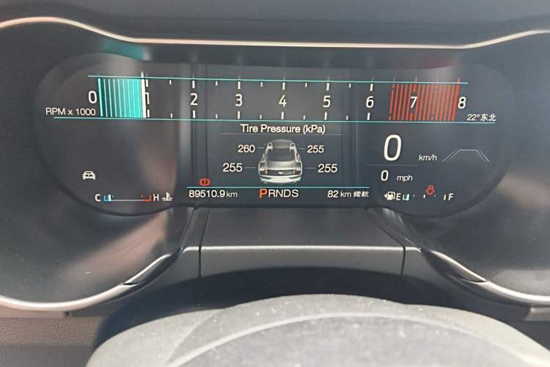 Used Ford Mustang 2019 2.3L EcoBoost Odometer Close Up