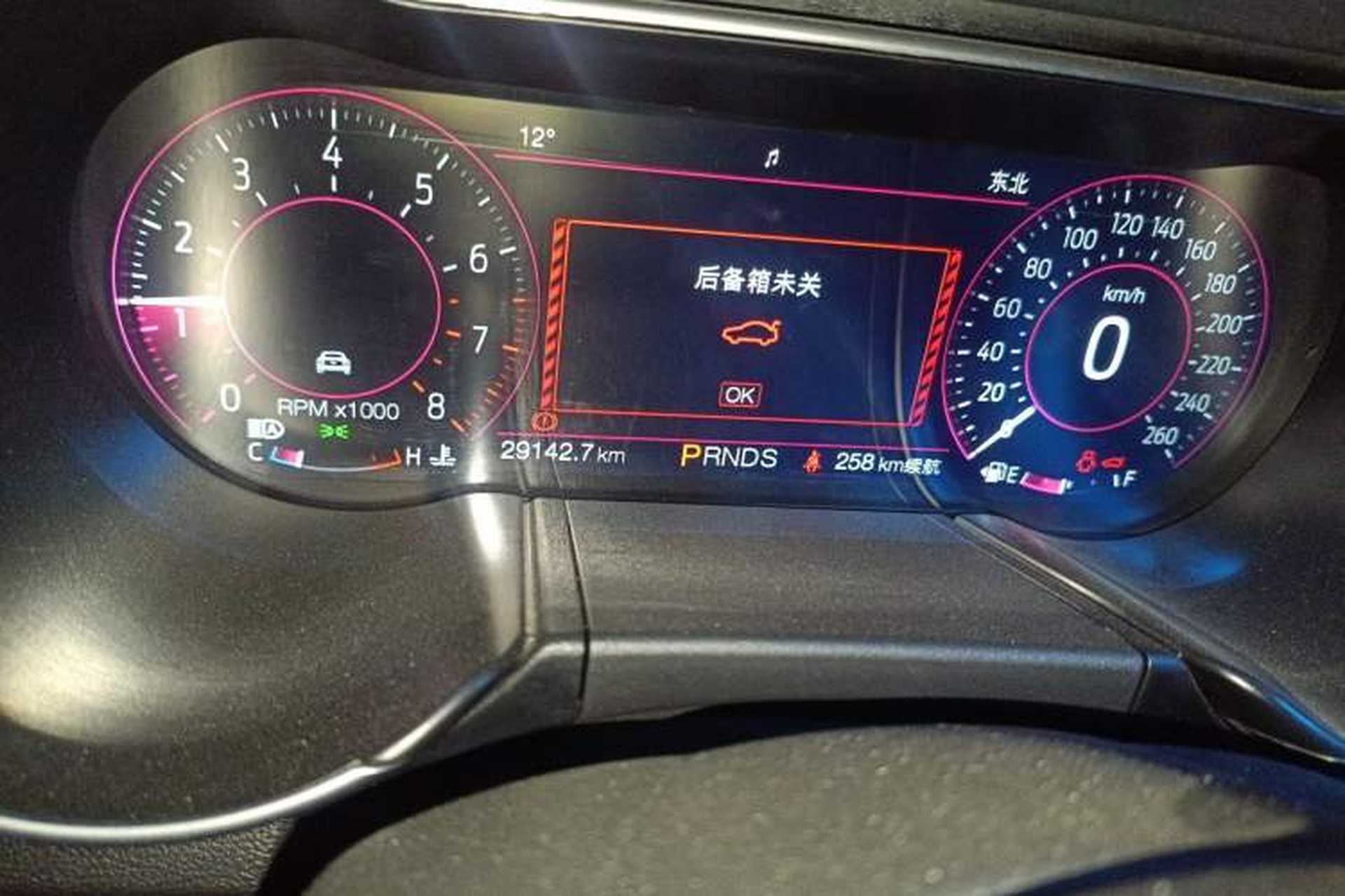 Used Ford Mustang 2019 2.3L EcoBoost Odometer Close Up