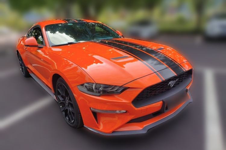 Used Ford Mustang 2019 2.3L EcoBoost Dark Knight Sport Edition Front Right 45 Deg