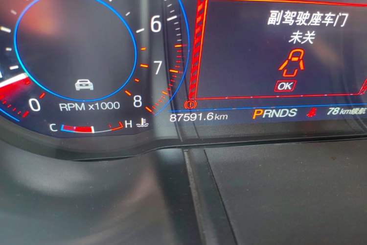 Used Ford Mustang 2019 2.3L EcoBoost Dark Knight Sport Edition Odometer Close Up