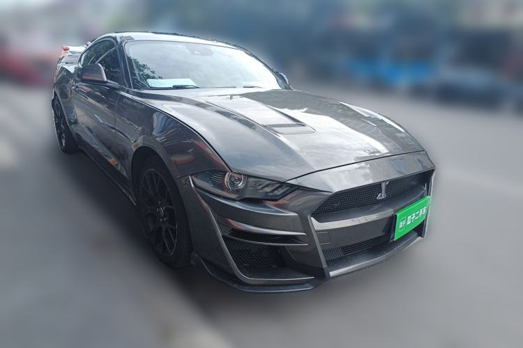 Used Ford Mustang 2019 2.3L EcoBoost Dark Knight Sport Edition Front Right 45 Deg