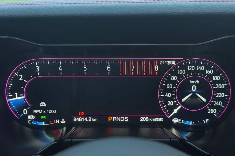 Used Ford Mustang 2019 2.3L EcoBoost Odometer Close Up