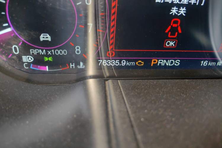 Used Ford Mustang 2019 2.3L EcoBoost Odometer Close Up