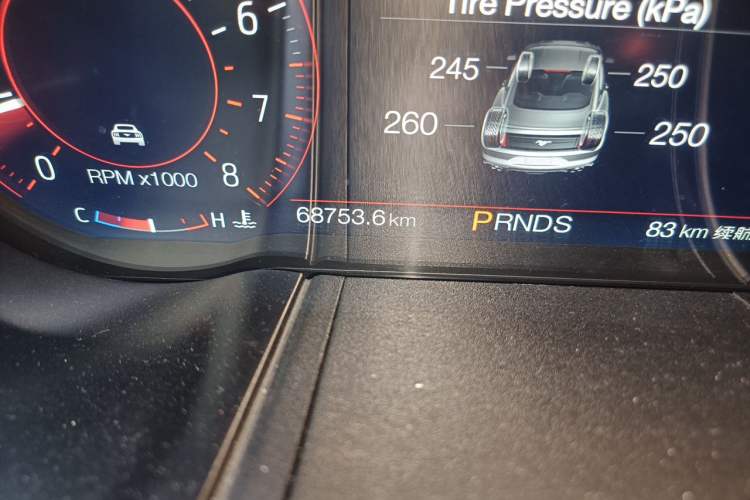 Used Ford Mustang 2019 2.3L EcoBoost Dark Knight Sport Edition Odometer Close Up