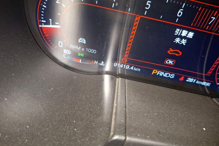 Used Ford Mustang 2019 2.3L EcoBoost Odometer Close Up