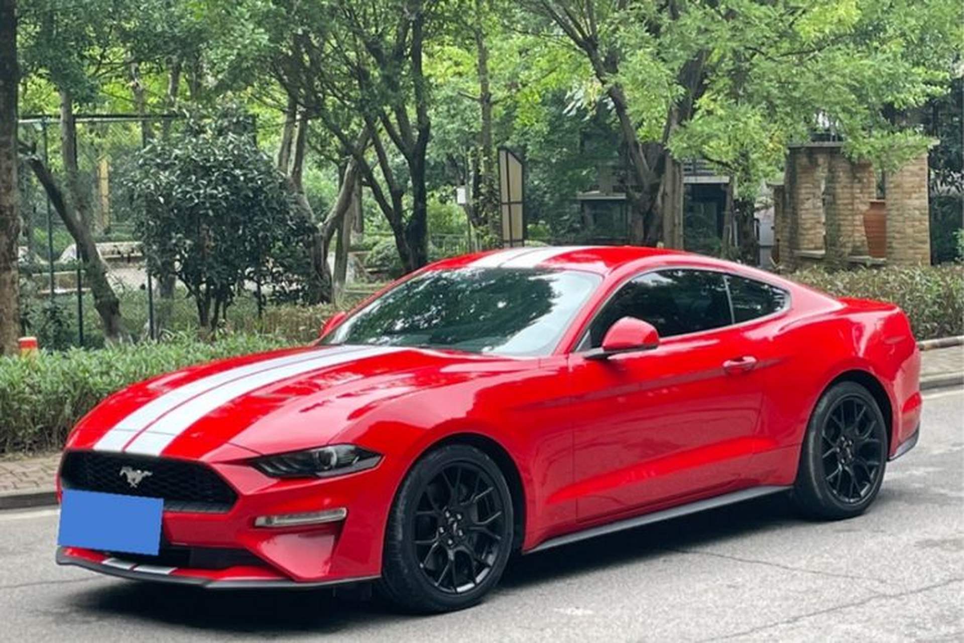 Used Ford Mustang 2019 2.3L EcoBoost Front Left 45 Deg