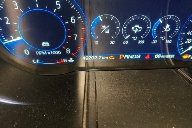 Used Ford Mustang 2019 2.3L EcoBoost Odometer Close Up