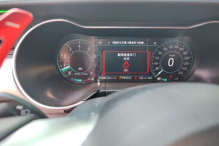 Used Ford Mustang 2019 2.3L EcoBoost Odometer Close Up