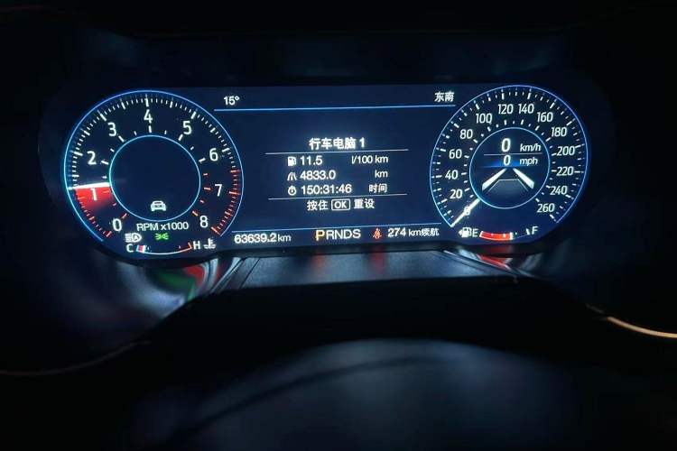 Used Ford Mustang 2019 2.3L EcoBoost Odometer Close Up