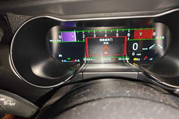 Used Ford Mustang 2019 2.3L EcoBoost Odometer Close Up