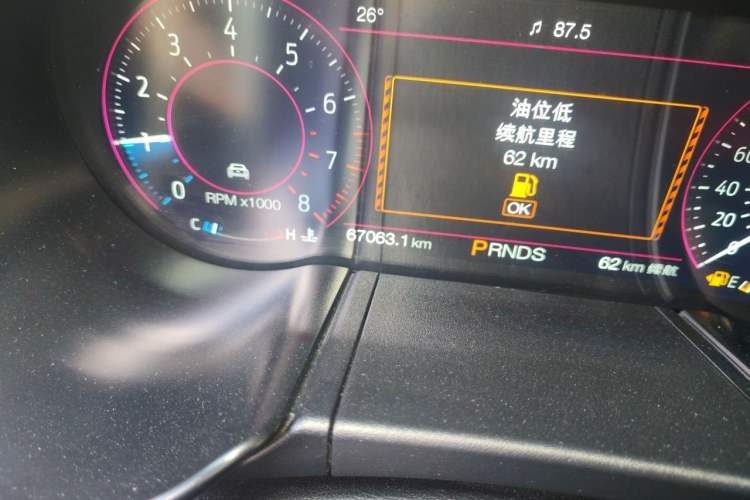 Used Ford Mustang 2019 2.3L EcoBoost Odometer Close Up