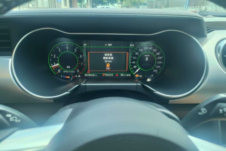Used Ford Mustang 2019 2.3L EcoBoost Odometer Close Up