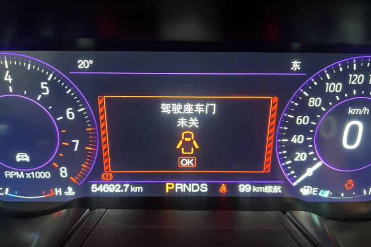 Used Ford Mustang 2020 2.3L EcoBoost Odometer Close Up