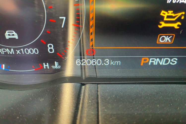 Used Ford Mustang 2020 2.3L EcoBoost Odometer Close Up