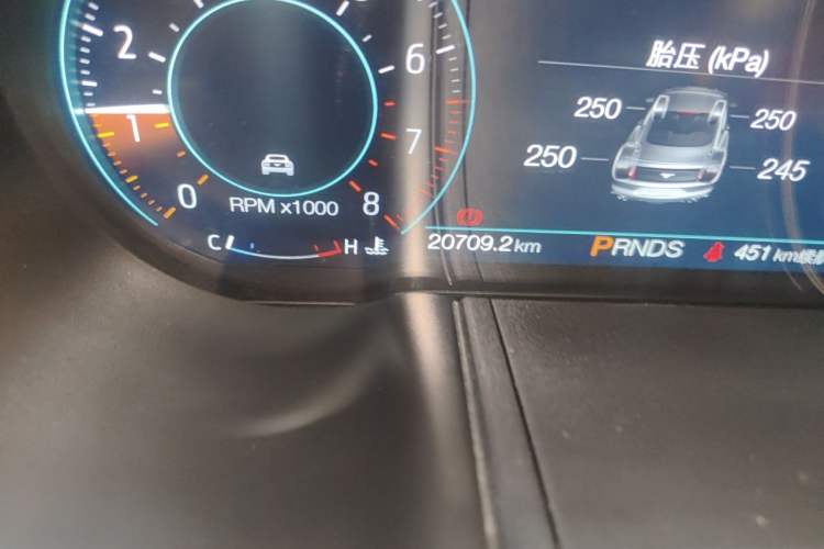 Used Ford Mustang 2020 2.3L EcoBoost Odometer Close Up