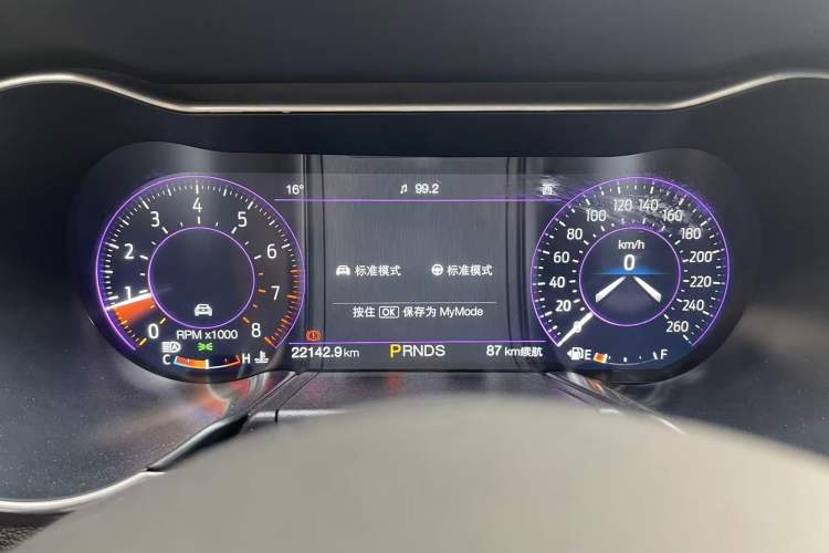 Used Ford Mustang 2021 2.3T EcoBoost Odometer Close Up