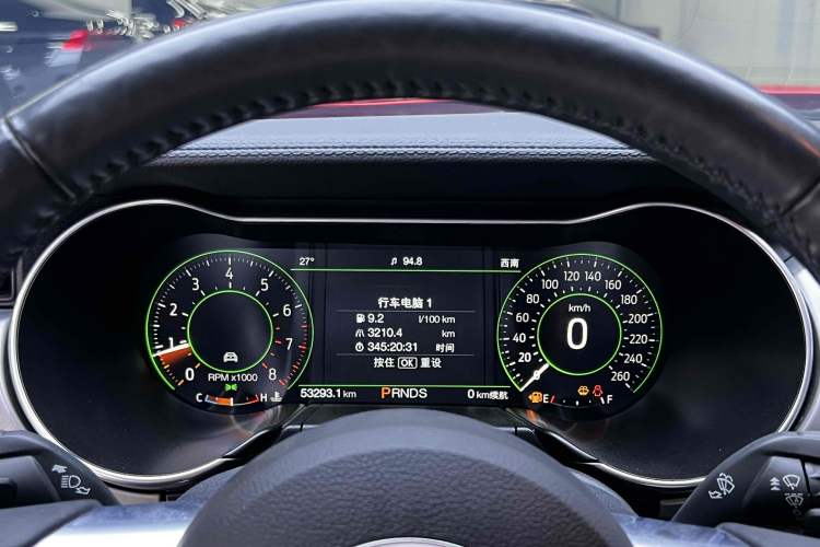 Used Ford Mustang 2021 2.3T EcoBoost Odometer Close Up