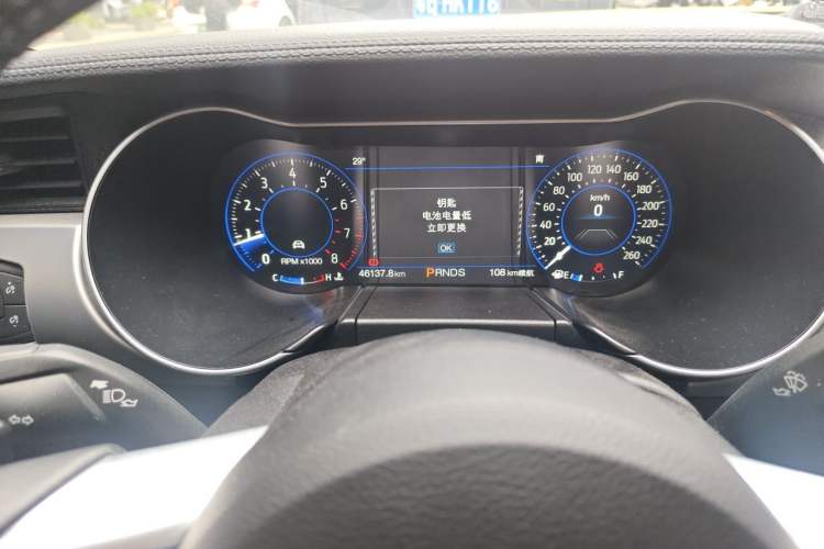 Used Ford Mustang 2021 2.3T EcoBoost Obsidian Phantom Special Edition Odometer Close Up