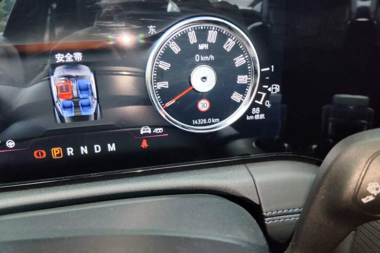 Used Ford Mustang 2024 5.0L V8 Dark Horse Odometer Close Up