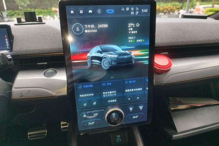Used Ford Mustang Mach-E 2021 GT Model Audio And AC Panel