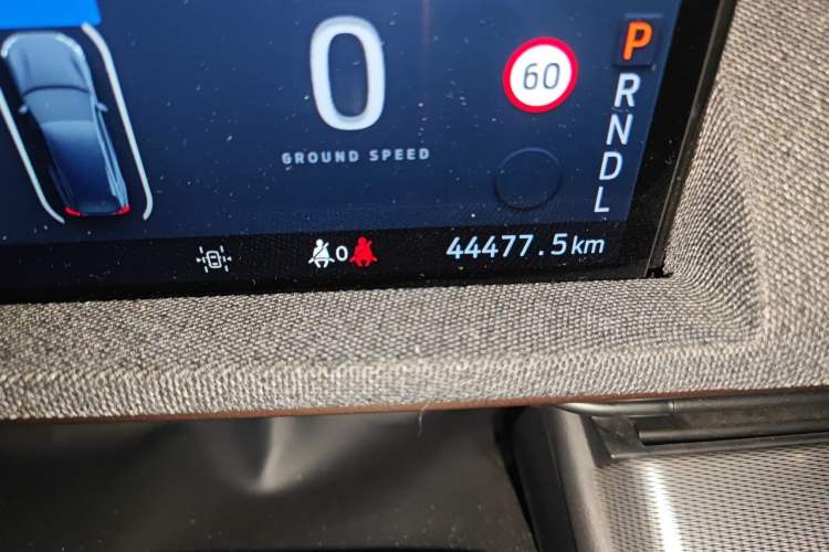 Used Ford Mustang Mach-E 2021 GT Model Odometer Close Up