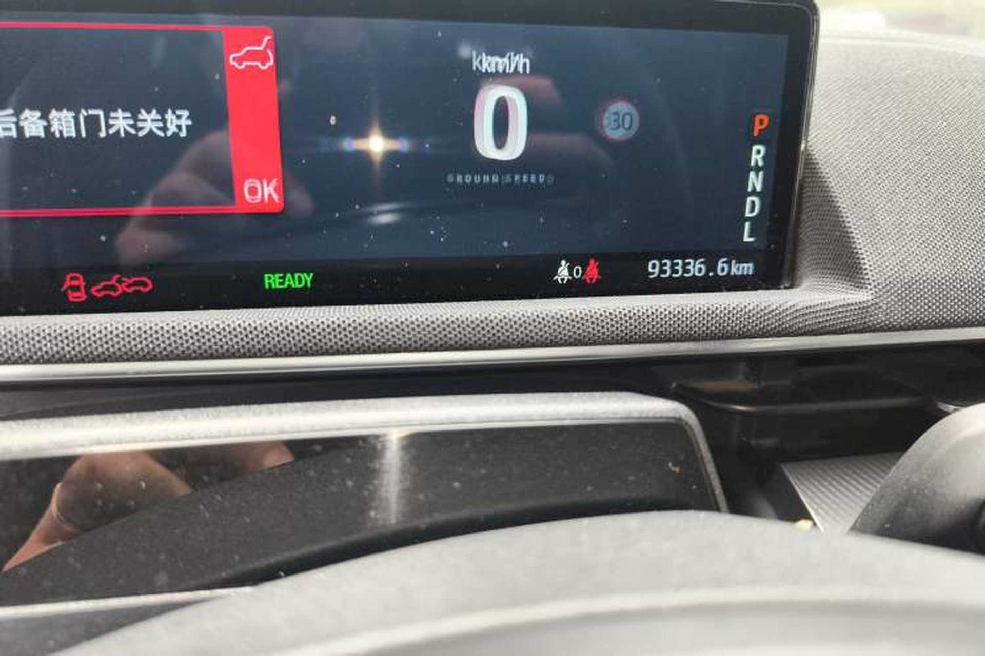 Used Ford Mustang Mach-E 2021 Leap Edition Rear-Drive Version (Standard Range) Odometer Close Up