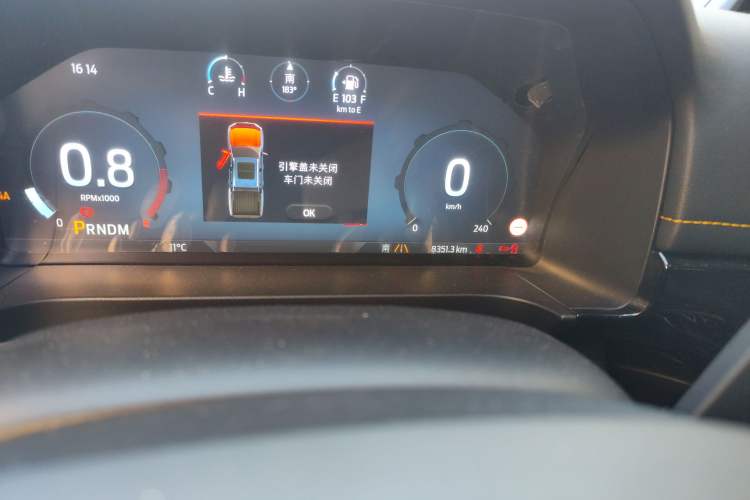 Used Ford Ranger 2023 1st Edition Gasoline Model Odometer Close Up