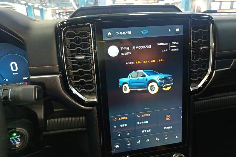 Used Ford Ranger 2023 Trailblazer 4x4 Automatic Version – Gasoline Audio And AC Panel