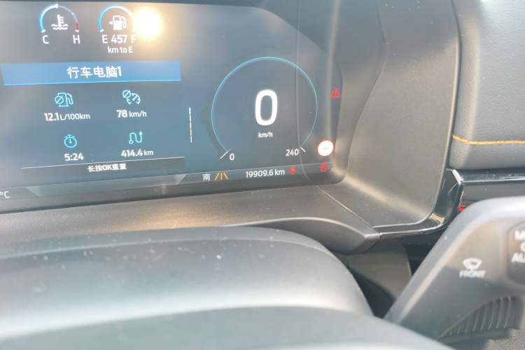 Used Ford Ranger 2023 1st Edition Gasoline Model Odometer Close Up