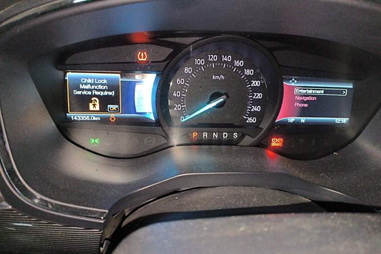 Used Ford Taurus 2015 EcoBoost 245 Luxury Model Odometer Close Up
