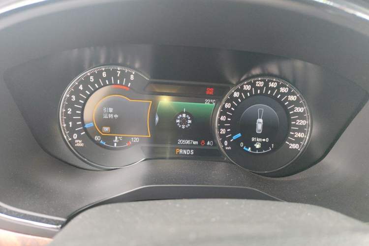 Used Ford Taurus 2015 EcoBoost 325 V6 Flagship Model Odometer Close Up