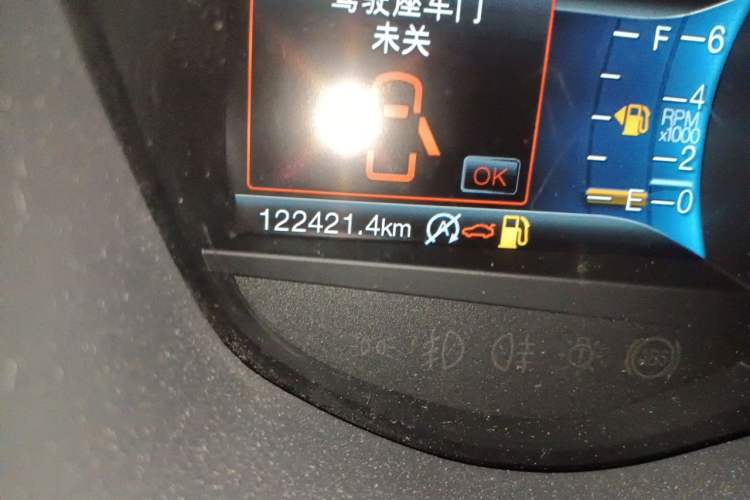 Used Ford Taurus 2017 EcoBoost 245 Luxury Model Odometer Close Up
